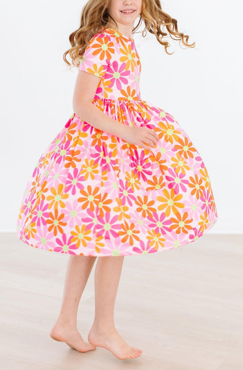 retro-daisies-s-s-pocket-twirl-dress Mila &  Rose - Sophia's Style--12-24M--2